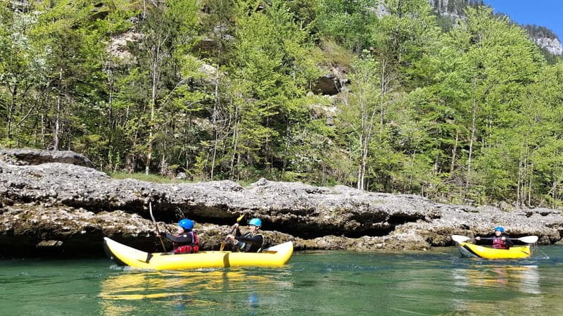 Austria, Salza river "Double Ducky" kayak adventure - Two hours among the waves