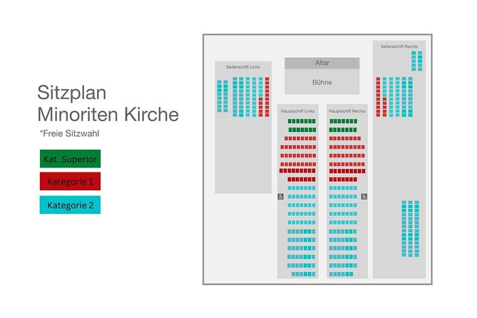 Classical Concerts in the Minorite Church - Tickets Vienna - The church acoustics are a major part of the value
