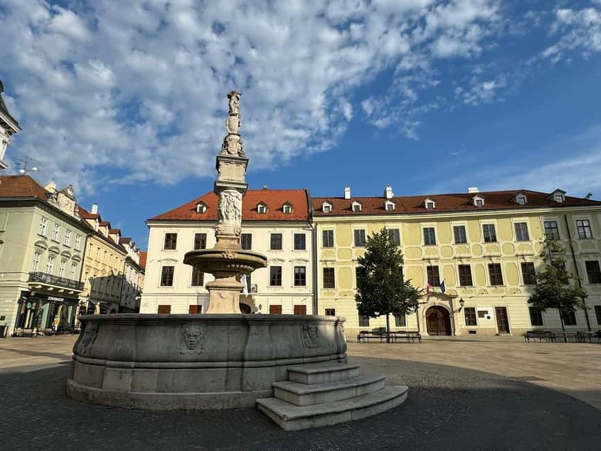 From Vienna: Bratislava City Tour with Food Options - Four free hours to explore Bratislava
