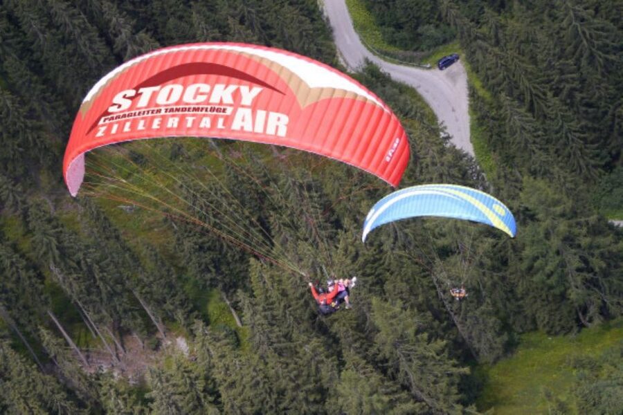 Fügen: Early Bird Superhigh Flight - The cable car and the 15-minute briefing