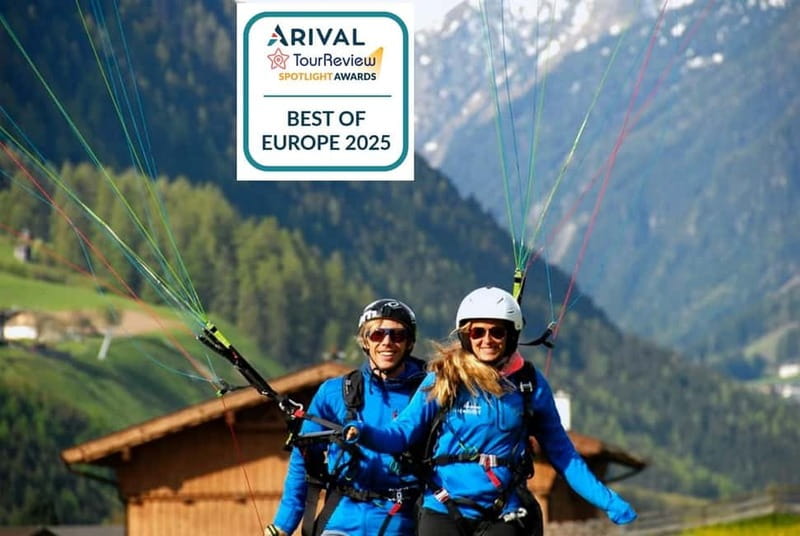Innsbruck: Paragliding Adventure - Taking off above Neustift