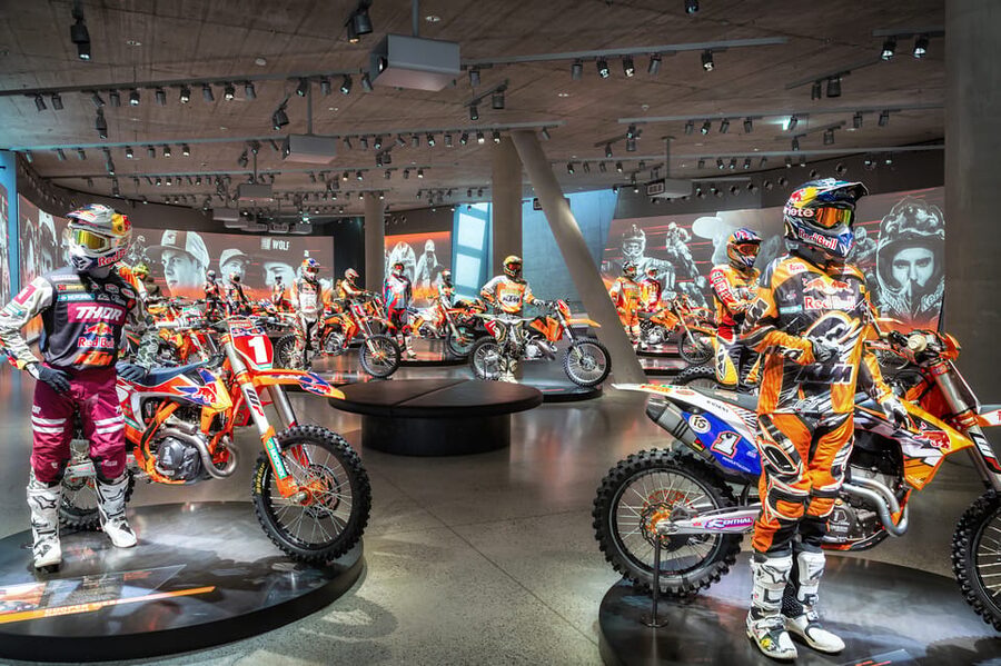 KTM Motohall: Day Ticket - Floor 2 follows KTM through time