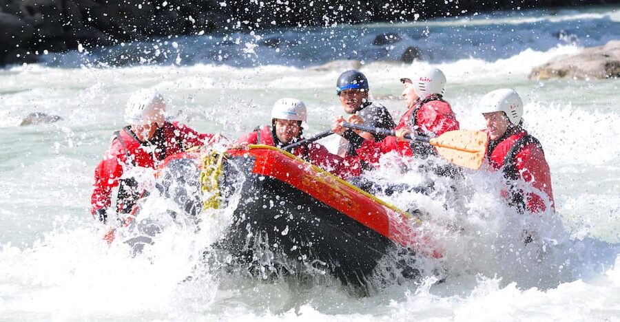 Ötztal: Action Whitewater Rafting at Imster Canyon - Calm water first, then the river gets serious