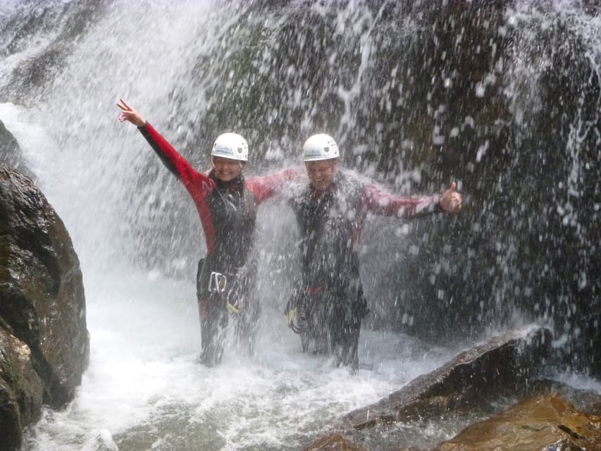 Ötztal: Canyoning at Alpenrosenklamm for Beginners - Four meters, then the longer abseils
