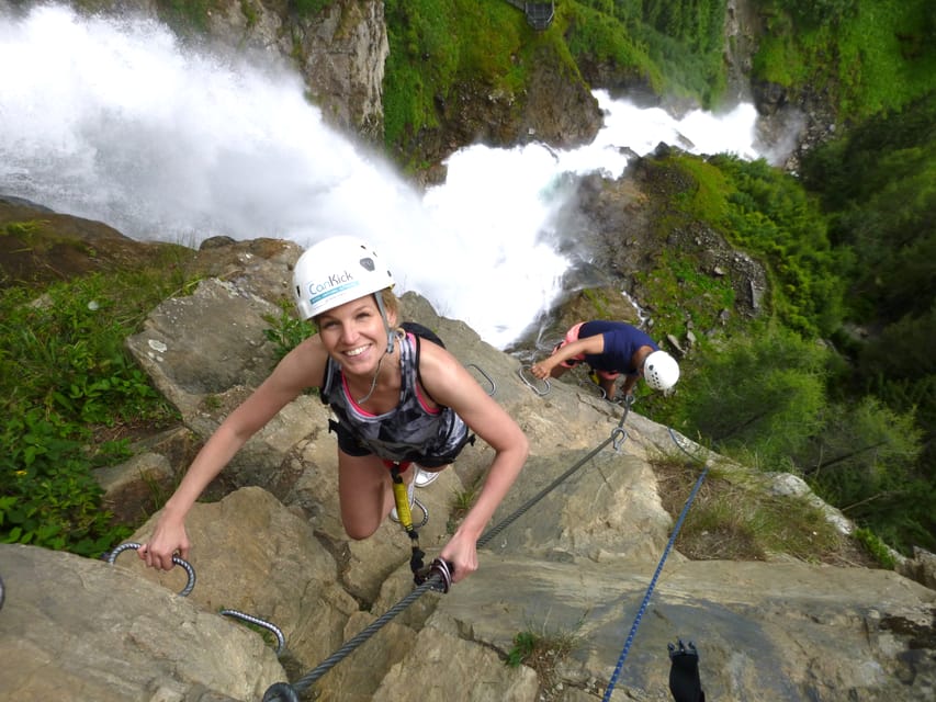 Ötztal: Via Ferrata Climbing Tour at Lehner Waterfall - Learning the ropes before the 40-meter wall