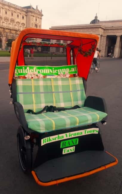 RAXI (Electric Rickshaw) Vienna Tours with two options - The Danube Canal by bike lane