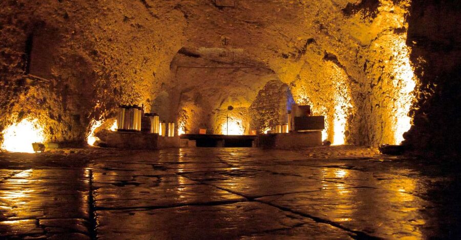 Salzkammergut: Sandstone Beer Cellar Tour - Entering the Casino Keller in Bad Ischl
