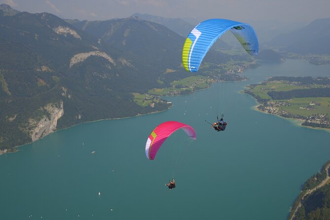 Tandem Paragliding St. Gilgen - Wolfgangsee - The launch and first moments in the air