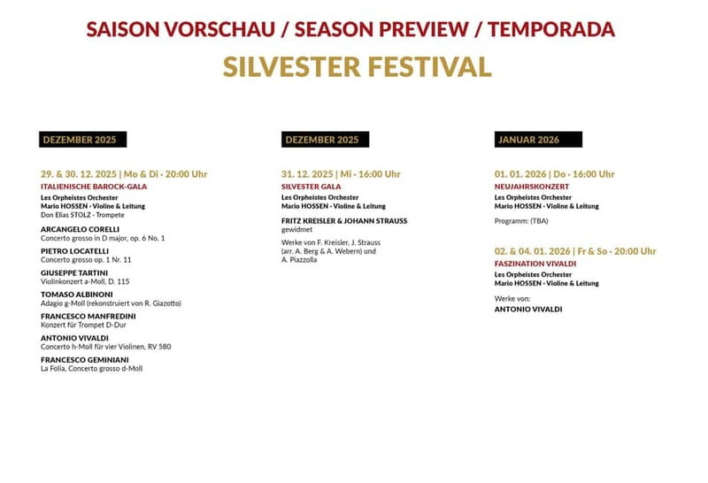 Vienna: Classical Concerts in the Minorite Church Ticket - Best dates to consider