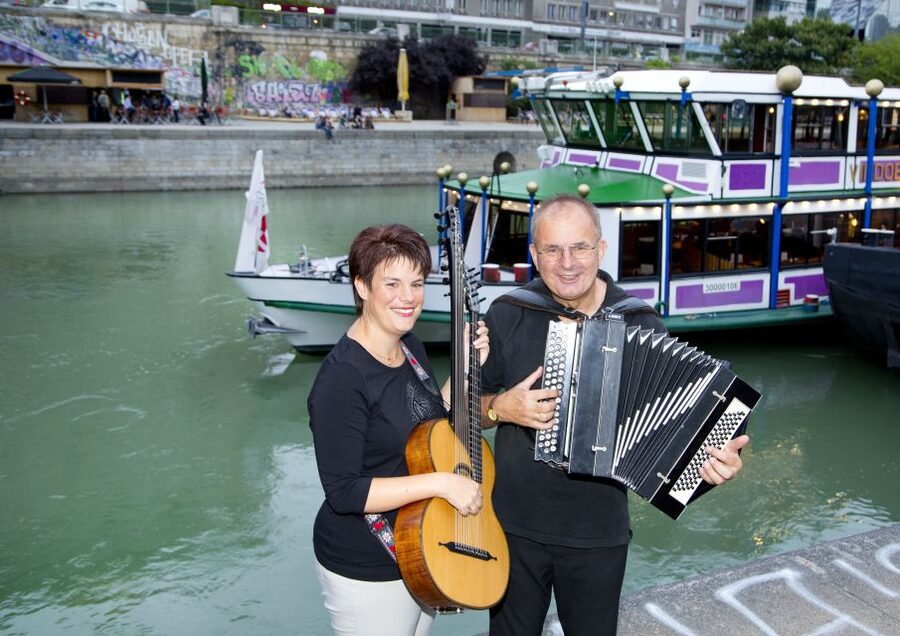 Vienna: Heurigen Cruise with Viennese Songs and Buffet - Boarding at Pier Nr. 7