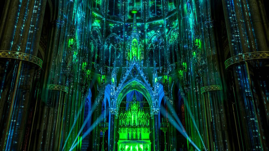 Vienna: Light of Creation Votive Church Immersive Light Show - Six acts, from the Big Bang to new life