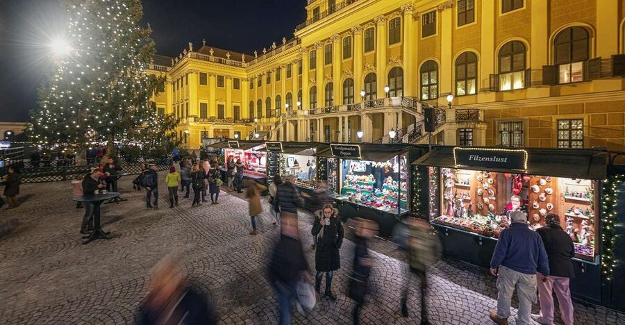 Vienna: Schönbrunn Palace & Christmas Market Walking Tour - The Palace Garden Adds Space Before the Market