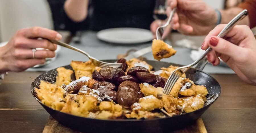 Vienna: Traditional Kaiserschmarrn Cooking Class & Tasting - Entering Edlingers Tempel for a Kaiserschmarrn lesson